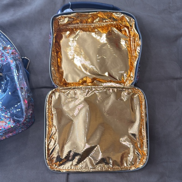 ESSENTIALS CONFETTI CLEAR FASHION BACKPACK and lunch bag - Picture 6 of 8